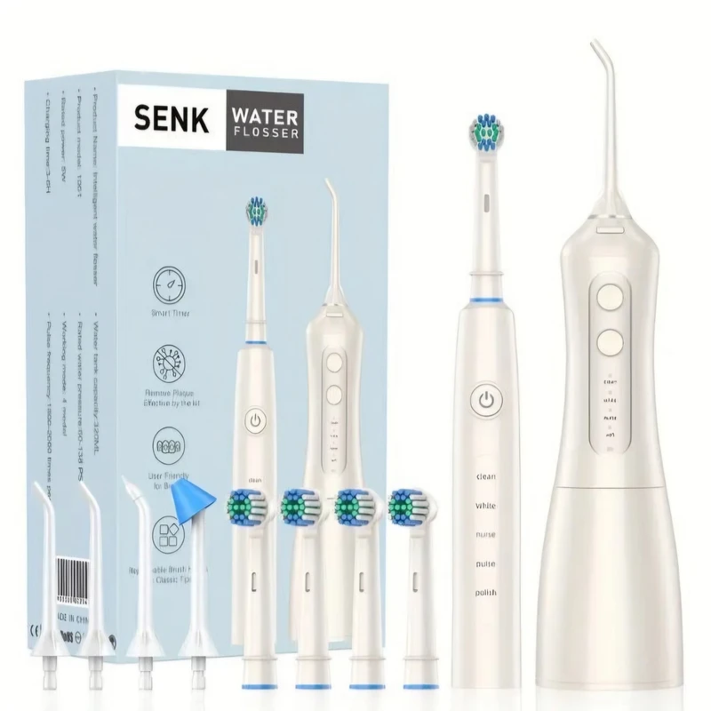 ست کامل مسواک برقی و واترجت SENK مدل Intelligent 2-in-1
